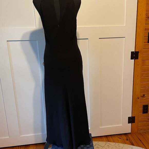 VTG JONES NEW YORK Womens Black Evening Cocktail Dress - Sz 8 - Picture 7 of 8